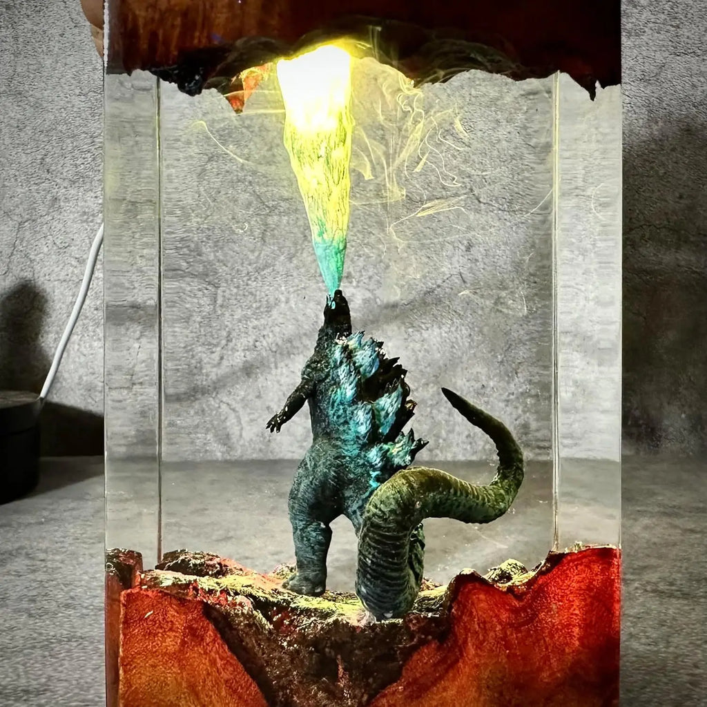 Godzilla Resin Glow Lamp 3D Night Light
